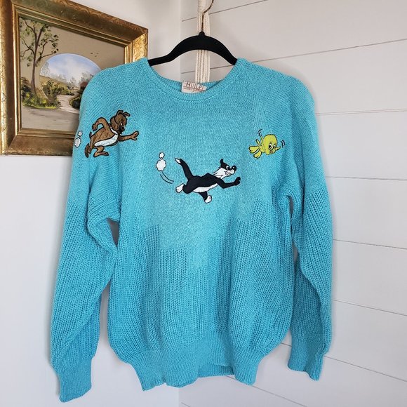 Vintage Sweaters Vintage Made In Italy Looney Tunes Tweety Bird